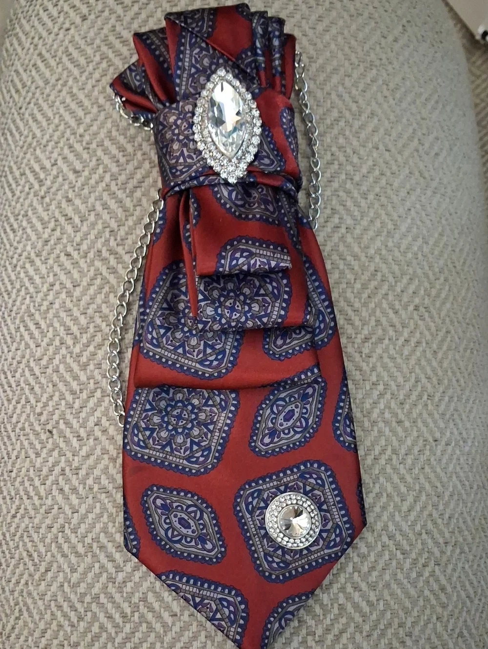 Ketch Upcycled Necktie Necklace